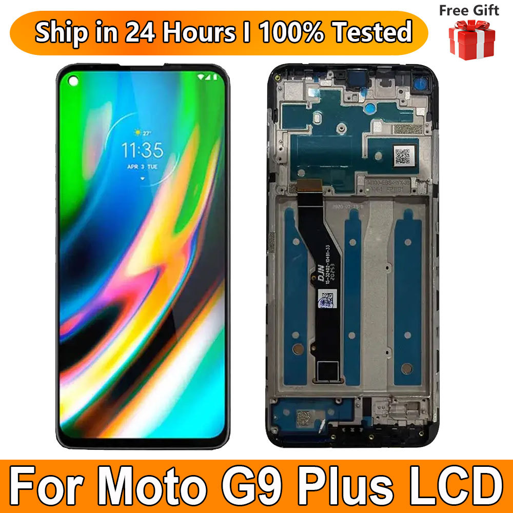 6.81"For Motorola Moto G9 Plus LCD splay Screen Sensor Panel giziter Assembly For Motorola Moto G9 P