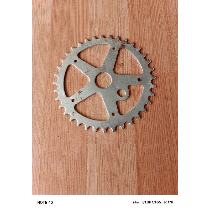 chainring sepeda bmx besi jadul nos antiq gigi 36