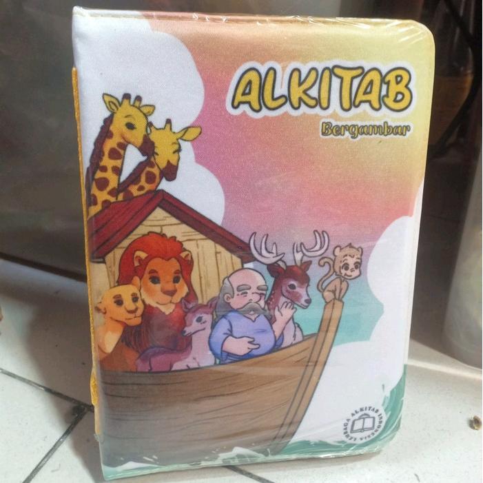 Alkitab kristen  anak bersampul sedang bergambar TB2 044 TI - kuning