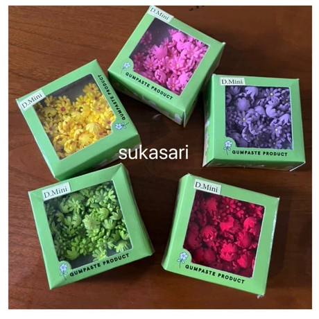 Gumpaste D Mini Pink Decoration flower