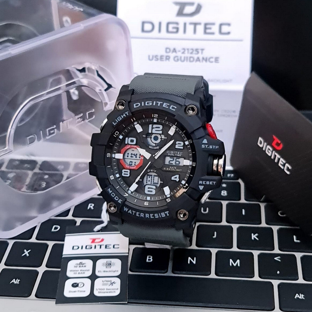 Jam Tangan Pria Digitec 2125 / DA-2125T Original Water Resist