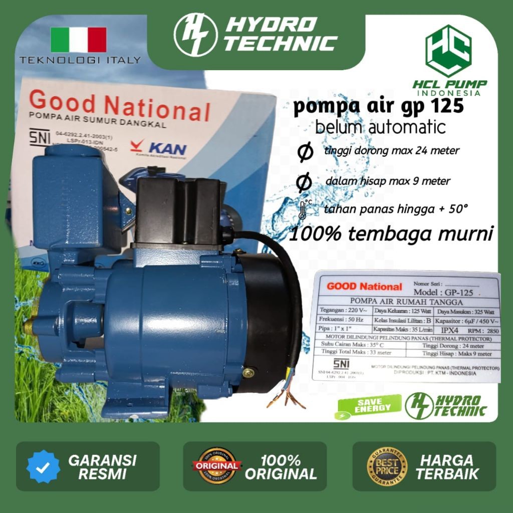 PROMO Pompa Air National GP 125 Italy Technology