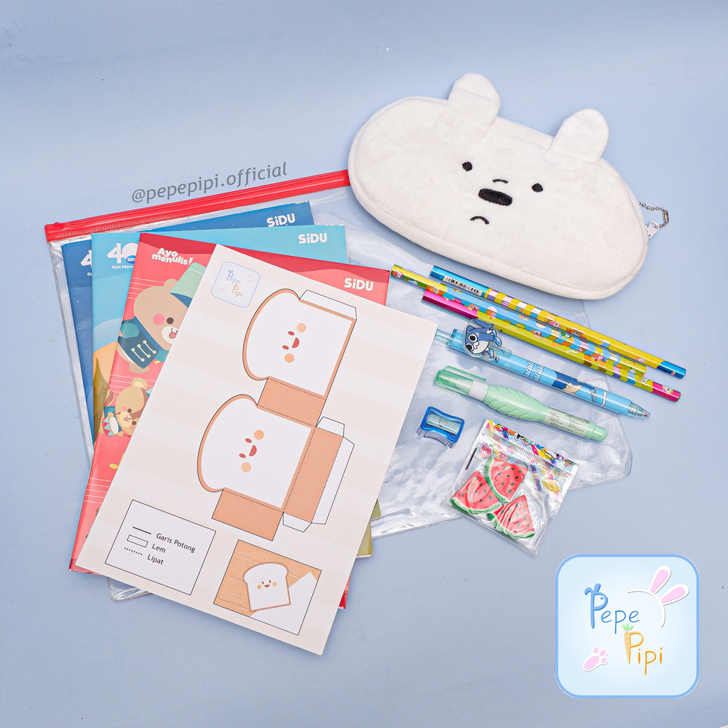BUNDLING BTS 12in1 - Set Alat Tulis Back To School Anak-anak Sekolah