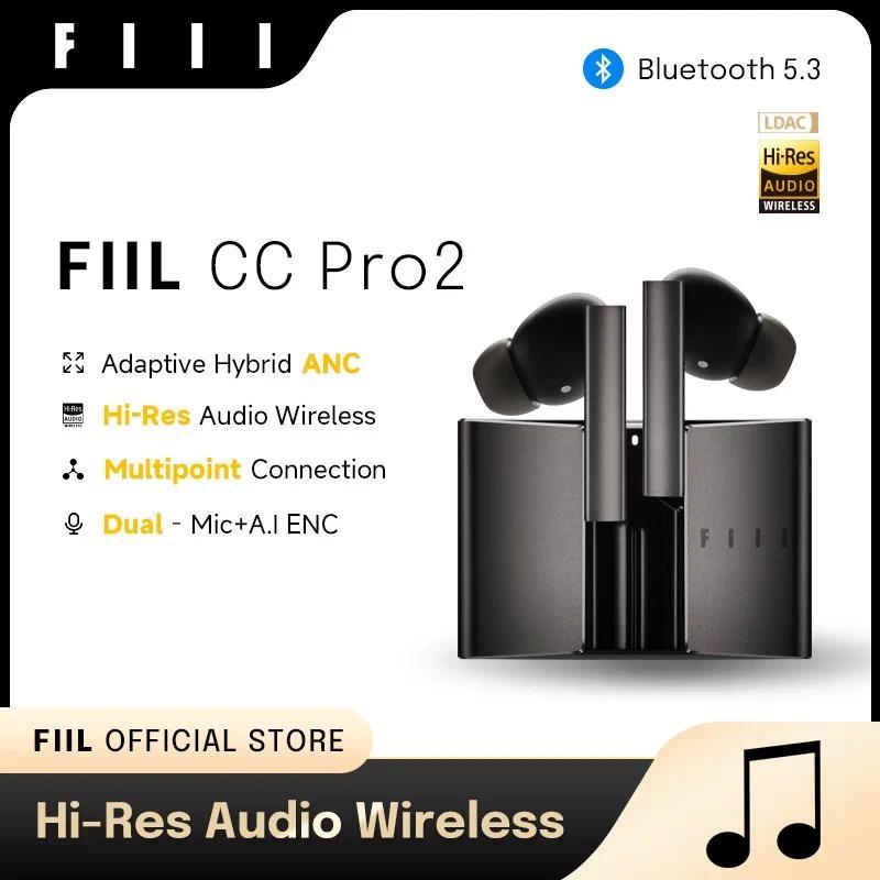 Global Version FIIL CC Pro2 HiRes LDAC 42dB Hybrid ANC TWSaudífonos bluetooth Headphones Connection 