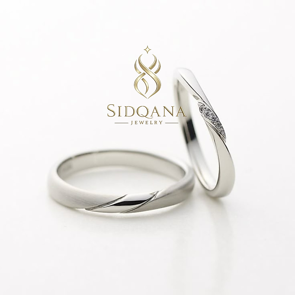 Sidqana Jewelry - Cincin Couple Silver Perak Murni - Couple Ring