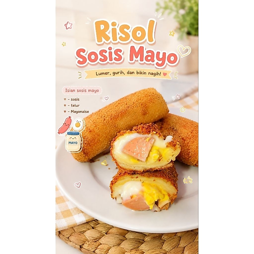 RISOL SOSIS MAYO FROZEN ISI 10