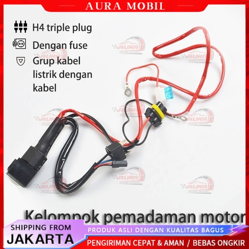 Kabel Relay set projie hid/biled -Aura Mobil