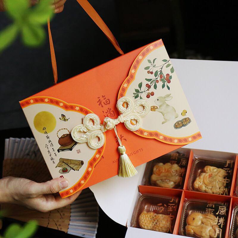 Box Mooncake Tenteng Sekat 6/ Kotak Kue Festival Mooncake Sekat 6/ Cup mooncake
