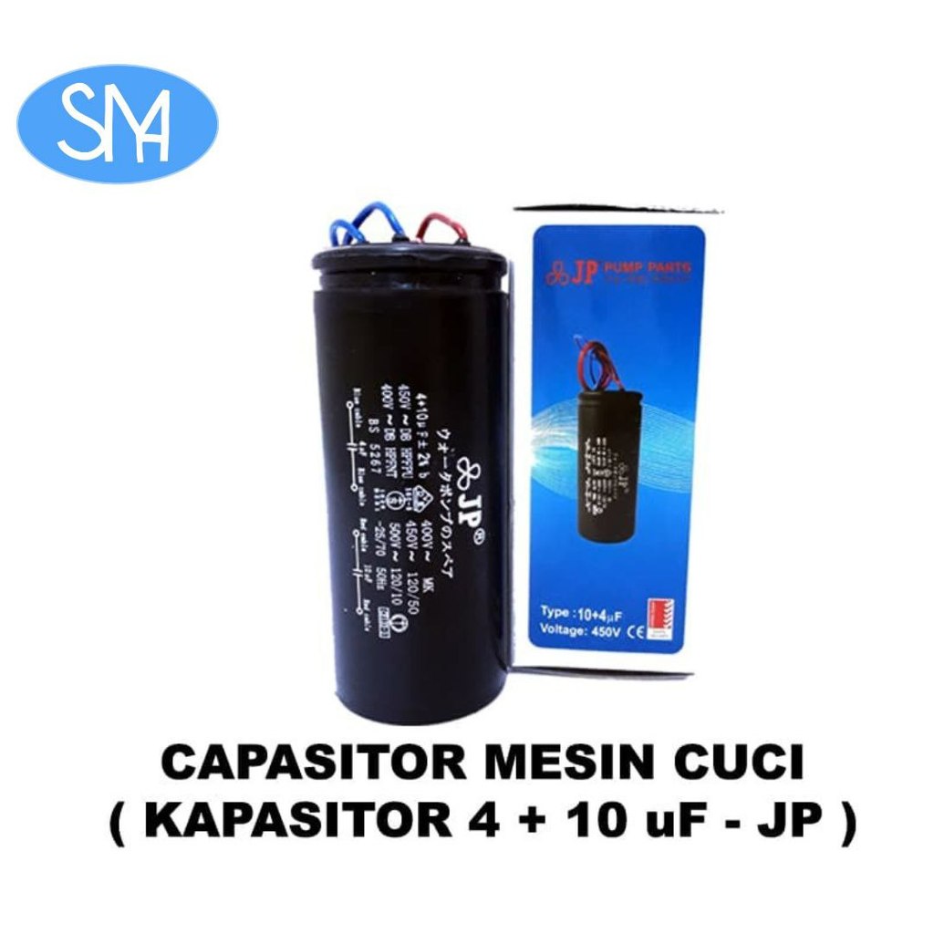 KAPASITOR MESIN CUCI - 4 + 10 UF - KAPASITOR - JP