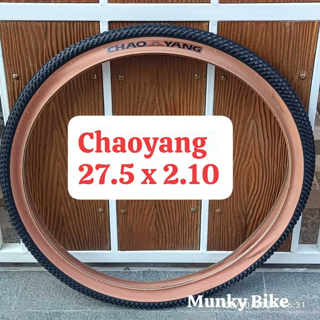 Foto Ban Luar Chaoyang 27.5 x 2.10 Tanwall Skinwall Coklat Premium Non Foldable 27.5x2.10 inch