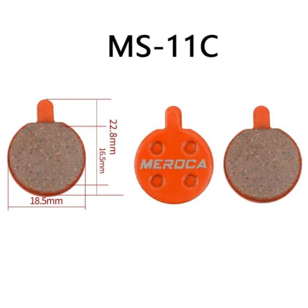 Foto Meroca Brakepad Pad Kampas Rem Bulat Shimano Tektro Mekanik 18.5 x 16.5 x 22.8 mm