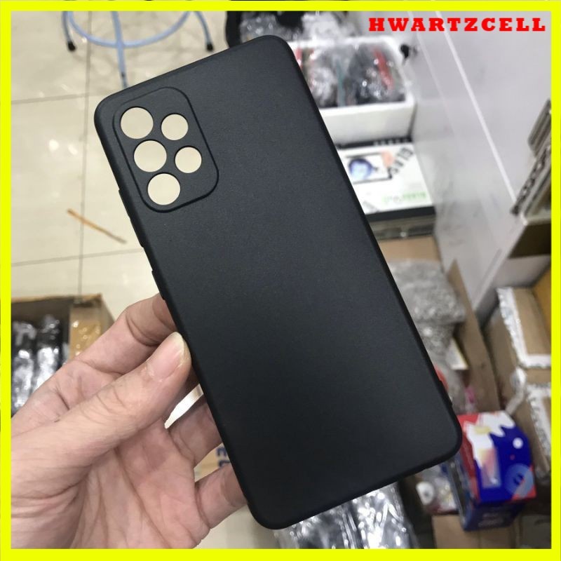 O P/B- SAMSUNG GALAXY A32 4G / A72 4G PREMIUM BLACK MATTE CASE SILIKONE 1.5MM WITH CAMERA PROTECTOR 