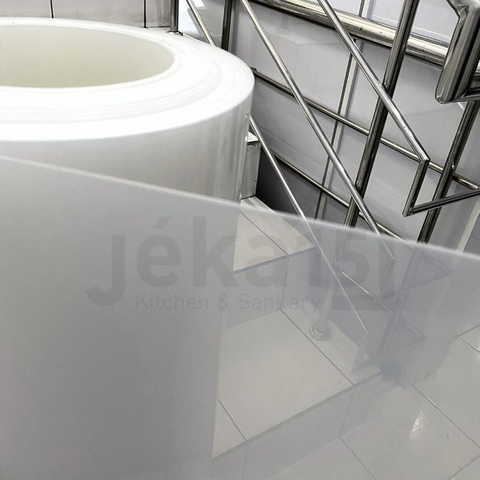 Fiber Pagar Polos 1.2 mm Meteran / Fiber Pagar Tebal - Clear