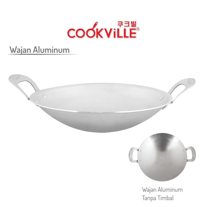 Cookville Aluminum Wajan 40 Cm - Penggorengan Wajan Aluminum