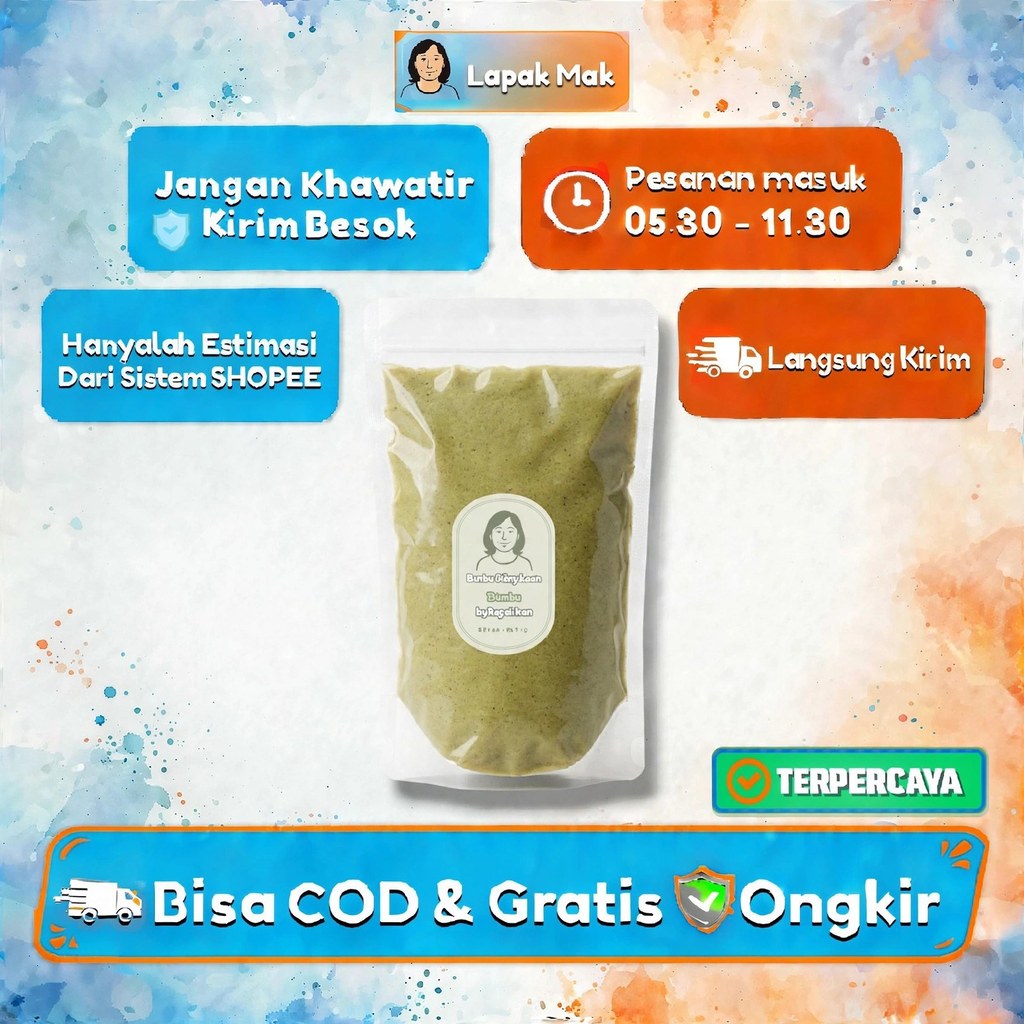 Bumbu Giling Basah Tekwan Model Pratis 500Gram Kirim Seluruh Indonesia - Lapak Mak