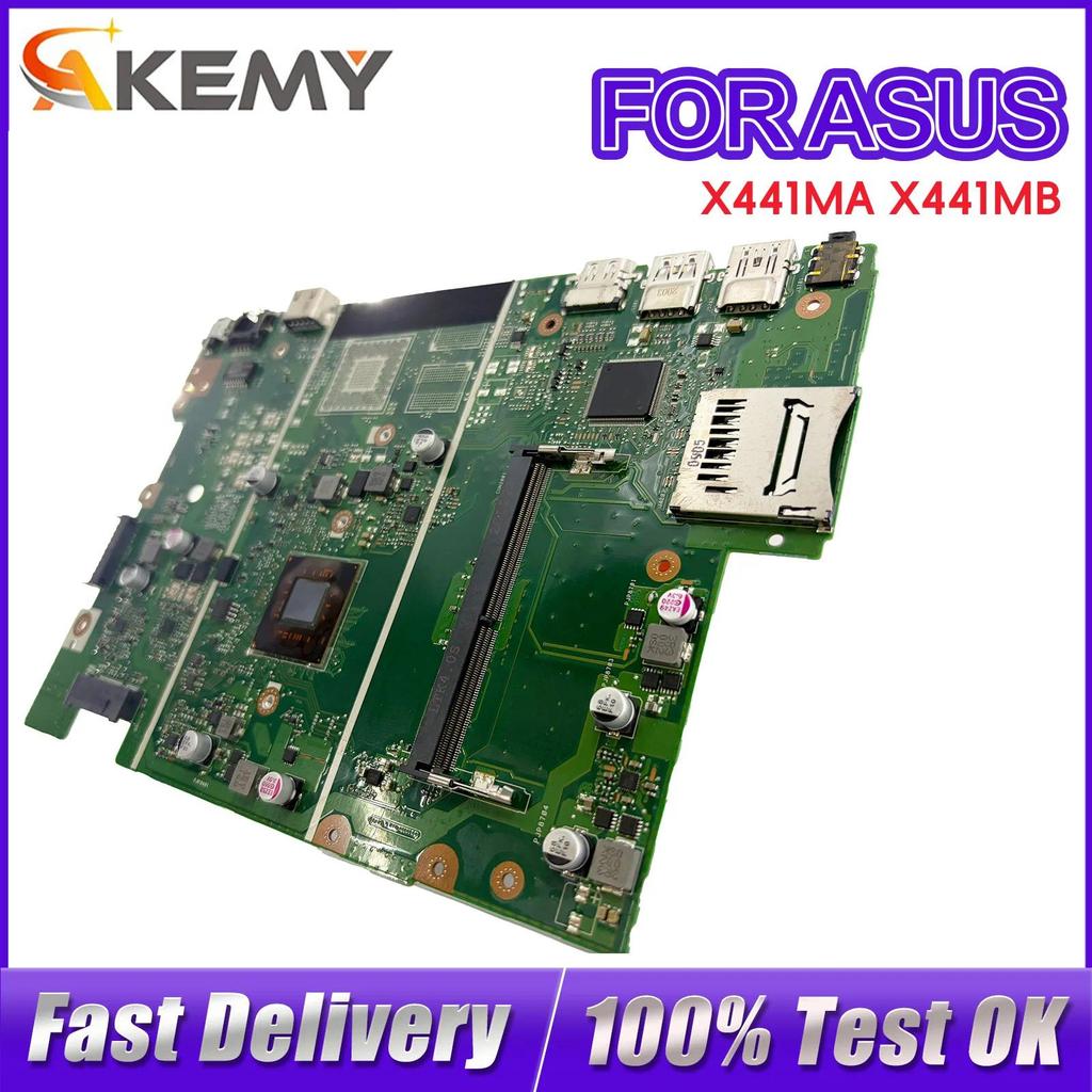 X441MA Laptop Motherboard For ASUS VivoBook X441MAR X441MA A441M X441M F441M X441MB Mainboard With C