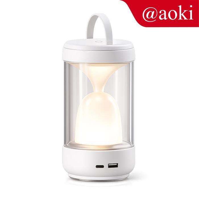 AOKI Lampu Camping LED Terang Rechargeable 18650 Power Bank Lampu Darurat Outdoor Portable USB