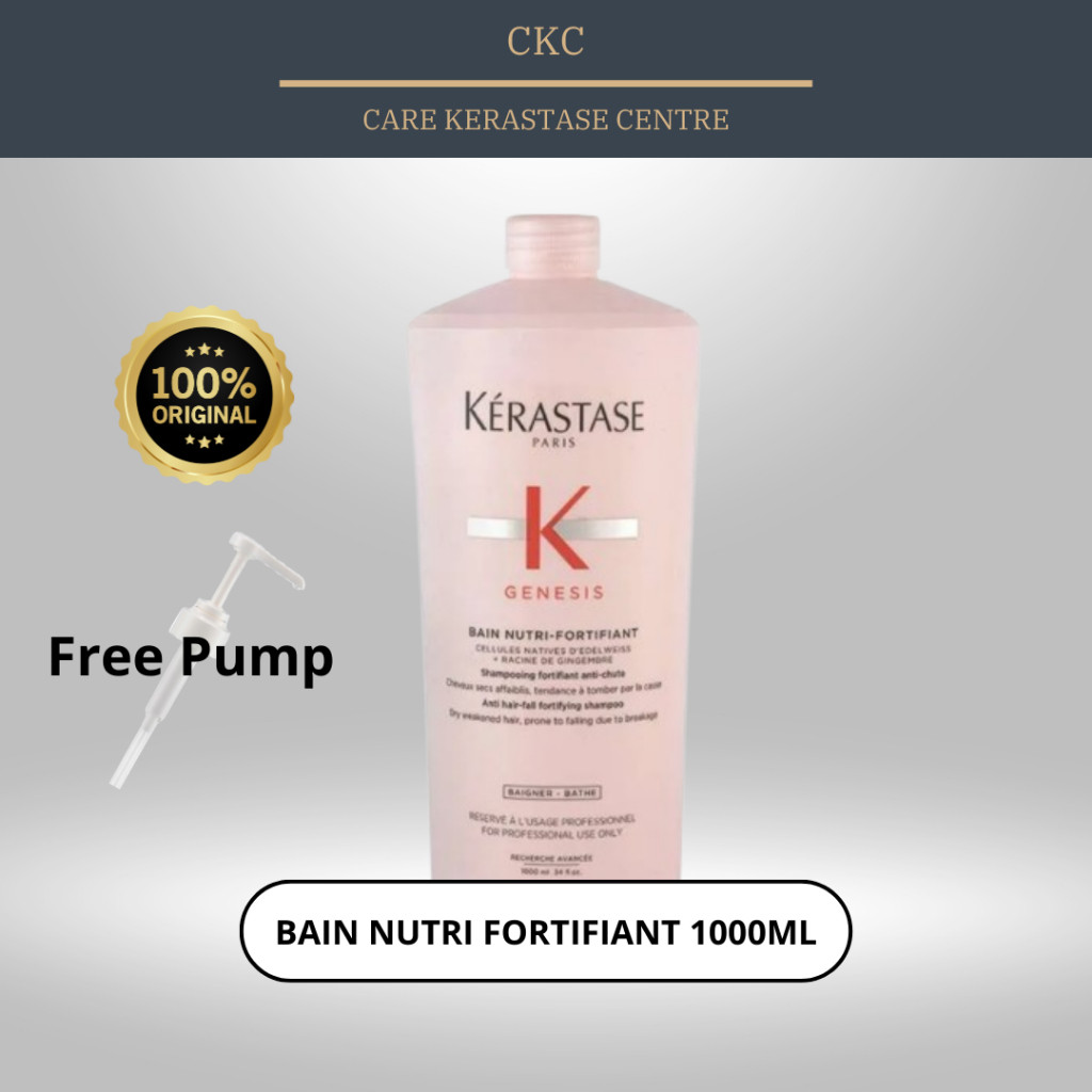 Kerastase Bain Nutri Fortifiant 1000ml Shampoo Rambut Rontok
