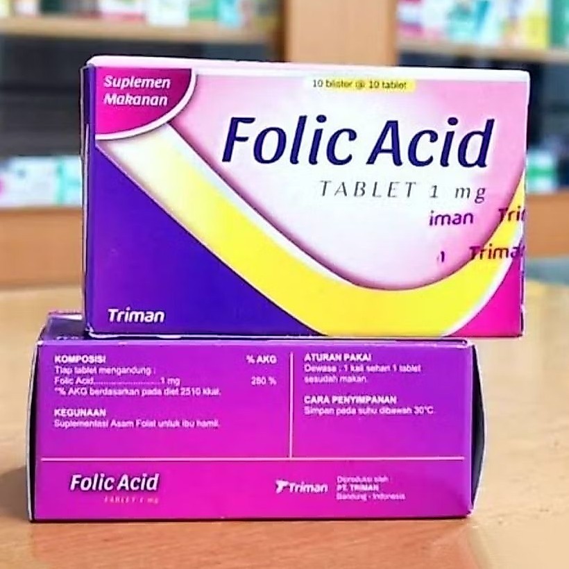 FOLIC ACID 1 mg BOX 100 TABLET