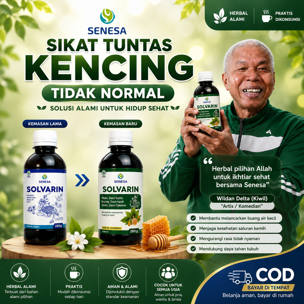 SOLVARIN - Madu Herbal Infeksi Saluran Kemih Obat Prostat Anyang Anyangan dan Batu Ginjal