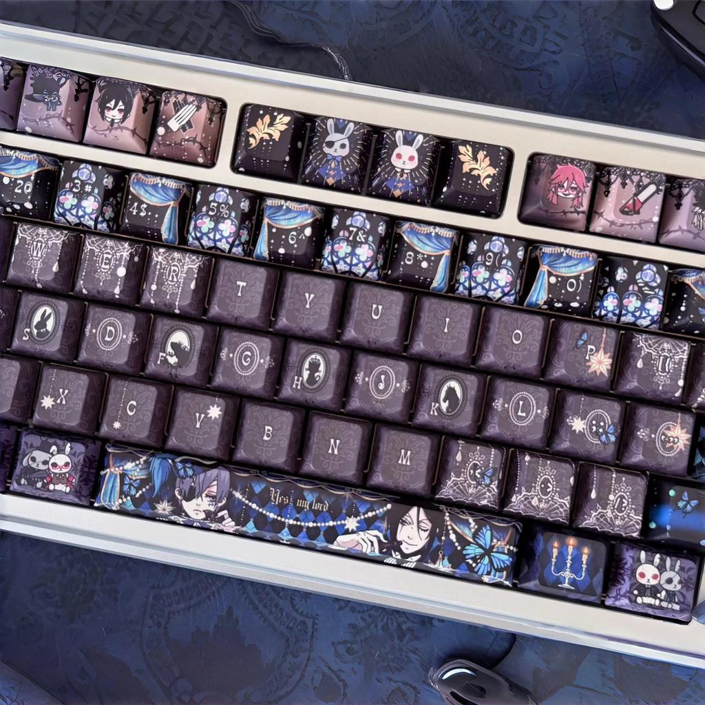 Anime Black Butler Custom Anime Keycaps Pbt Material For Meanical Keyboard Keycaps Decoration Access