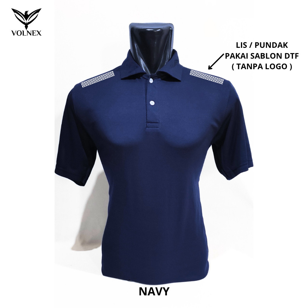 Kaos Polo Shirt Seragam Badminton, Tennis / Atasan Pria Warna Maroon, Hitam, Putih Big Size PL018