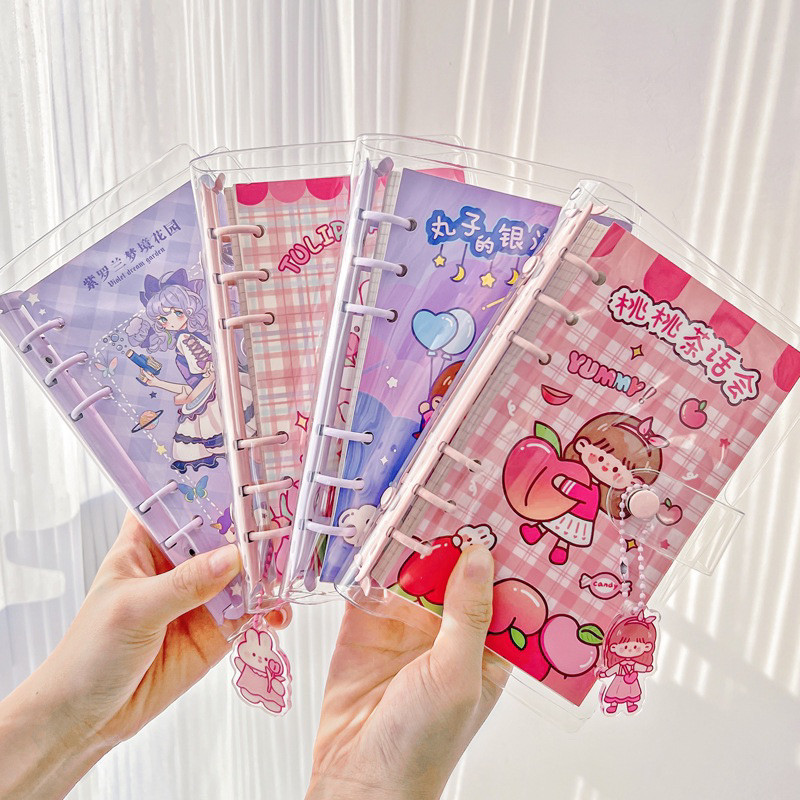 Binder Notebook A6 100 Lembar | Buku Diary Lucu Kawaii