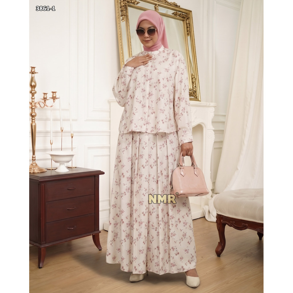 NMR Setelan Rok + Blouse Paris Dolby Print Vol 3861