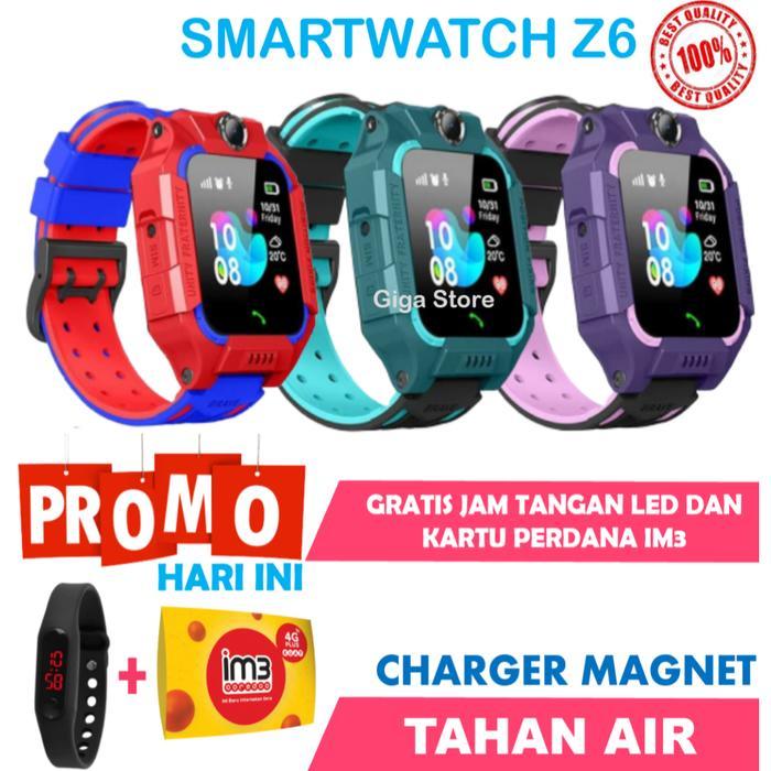 Jam Tangan Anak Imo Z6 Tahan Air Charger Magnet Smartwatch Imo Z6 Imoo - Hijau