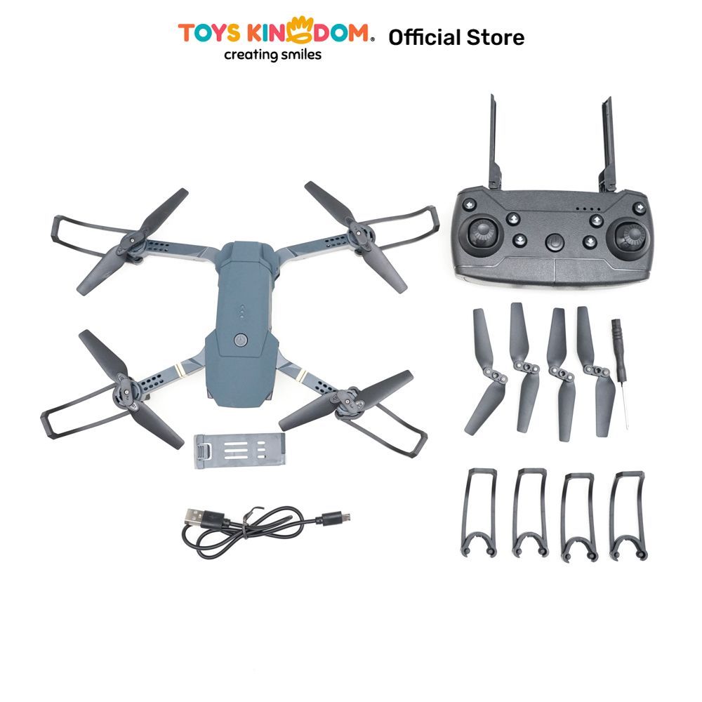 Toys Kingdom Cruzer Speed Fury Foldable Drone Toys Kids Toy Mainan Kendaraan Dan Remot Helikopter De