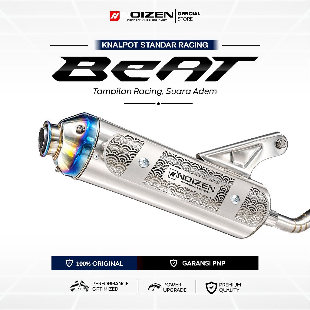 Noizen Exhaust Knalpot Standar Racing Honda Beat Karbu FI eSP Noizen | Beat Pop Street Deluxe CBS IS