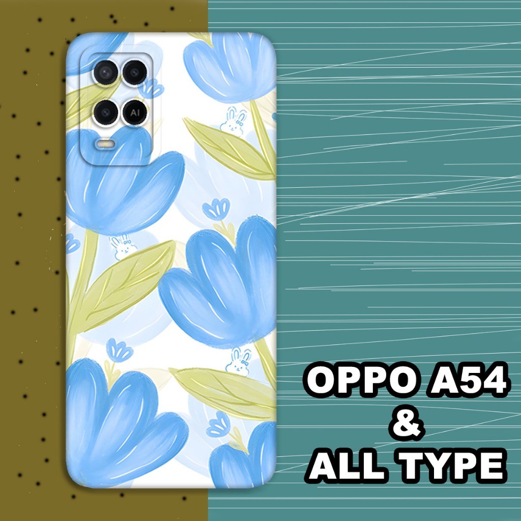 (GC16) Softcase karet Hp OPPO A54 | Case Bunga | Case OPPO A54 Silikon Tpu Pro Camera | Kesing OPPO 