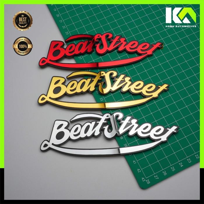 EMBLEM BEAT STREET STIKER BEAT STREET EMBLEM MOTOR STICKER TIMBUL 3D