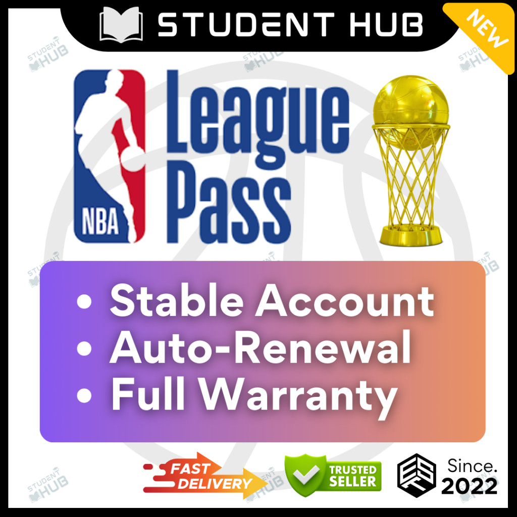 Nba League Pass Premium Account Live Games/Replays (Full Warranty)