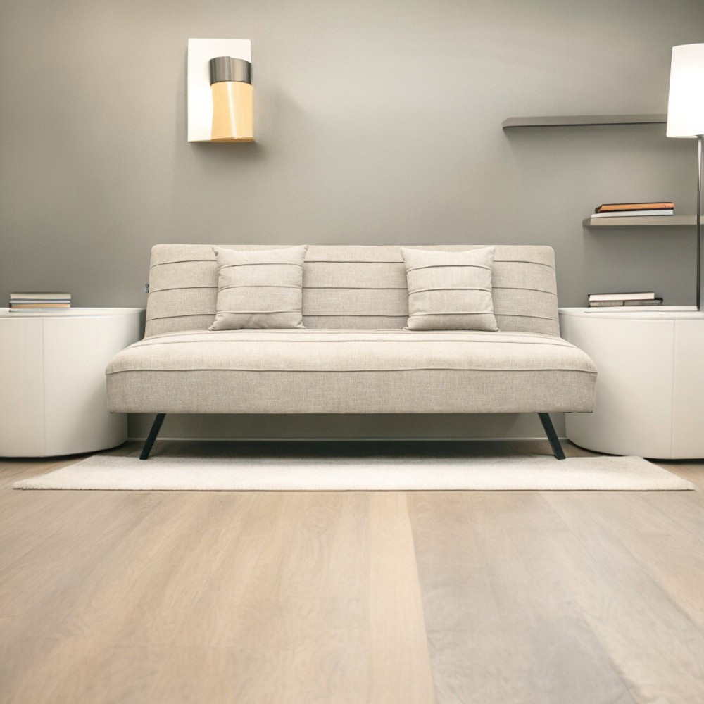 Informa New Lawrence Sofa Bed Fabric - Krem Tempat Duduk Multifungsi Sofa Tidur 2In1 Kursi Santai Se