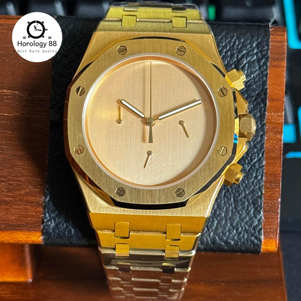 Seiko Oak Alyx Yellow Gold VK63 Chronograph Minimalist Limited