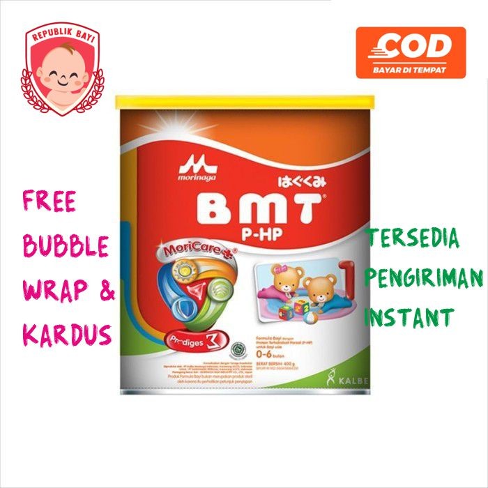 Morinaga BMT PHP Susu Formula Bayi (0-6 Bulan) 400 gram MURAH FREE DUS BUBBLE