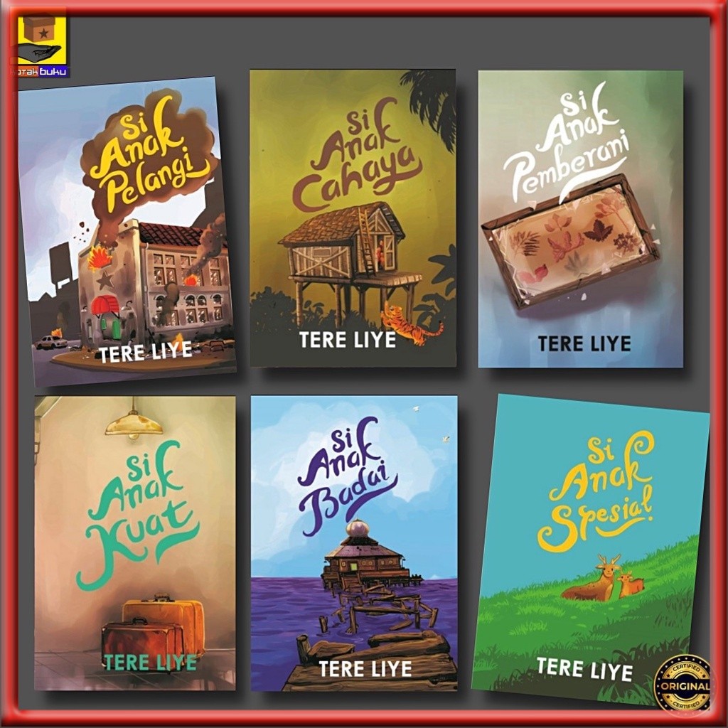 Novel Si Anak Pelangi / Si Anak Spesial / Si Anak Pintar / Si Anak Pemberani - Tere Liye