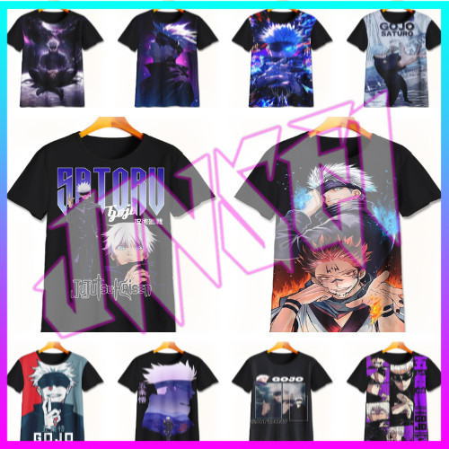 Kaos Gojo Satoru 3D Keren | Kaos Animasi Gojo Satoru | Baju Gojo Satoru Murah Untuk Anak Umur 1-12 T
