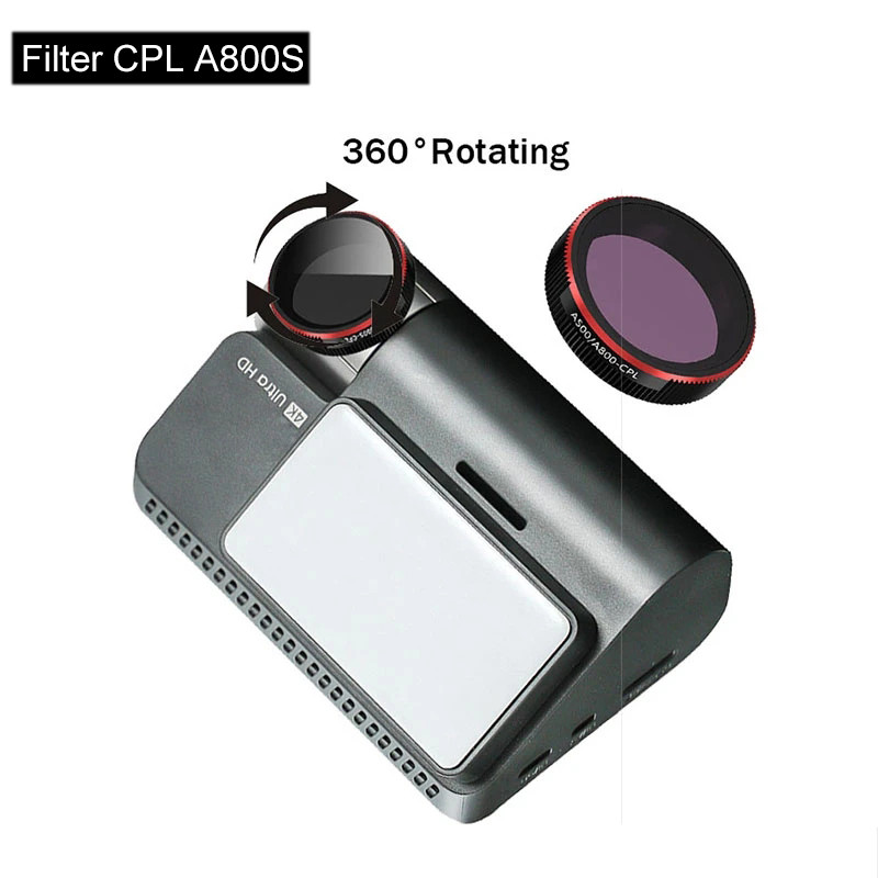 for 70mai Dash Cam 4K A800s CPL filter Glas CPL Filter For 70mai Dash Cam  A800S Circular Polarizer 