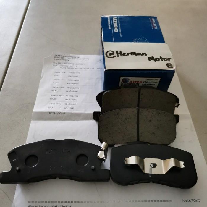 Onjena Shop Brake Pad Kampas rem Depan AKEBONO AN-496WKI DATSUN GO +, Agya Ayla Matic 1.000cc , Agya