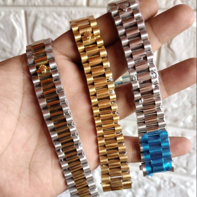 Tali Jam Tangan Rolex Rantai Jam Rolex Presiden Solid 20mm