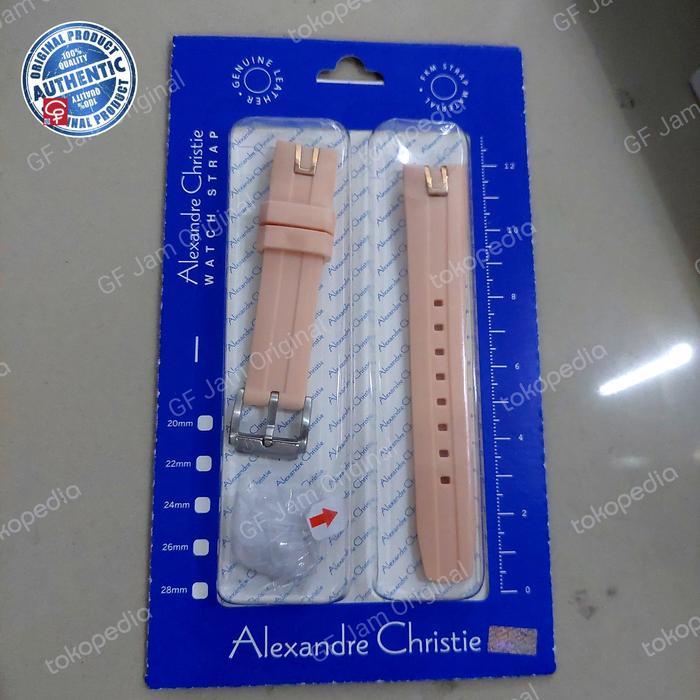 [Promo] TALI KARET ORIGINAL 100% JAM TANGAN WANITA ALEXANDRE CHRISTIE AC2772 AC 2772 AC2A08 WOMEN WA