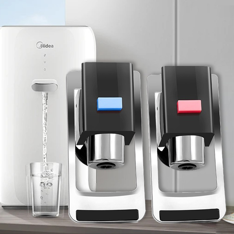 1 PC Keran Guci Dispenser Dorong - Kran Air Galon Pencetan Drat Luar Putih Biru | COD