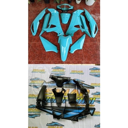 Body supra 125 x lama custum warna biru/maron/hijau/putih/silver custum 2006-2007