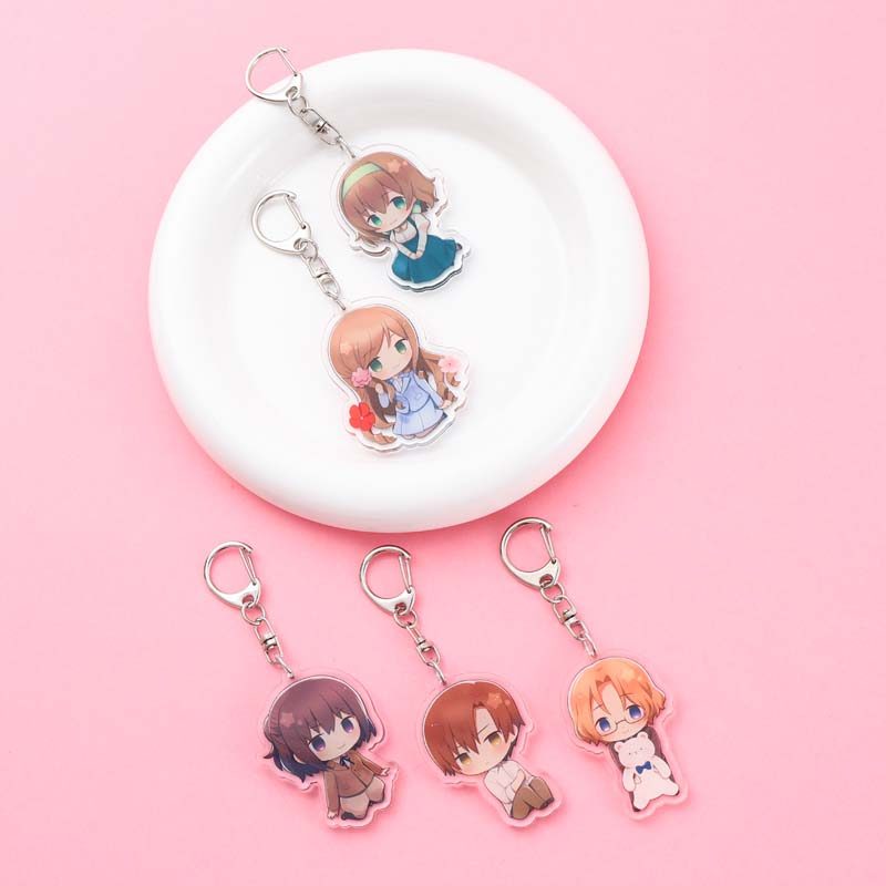 Anime Characters Hetalia Acrylic Car Keychain Accessories Funny Creative Bag Charms Backpack Pendant