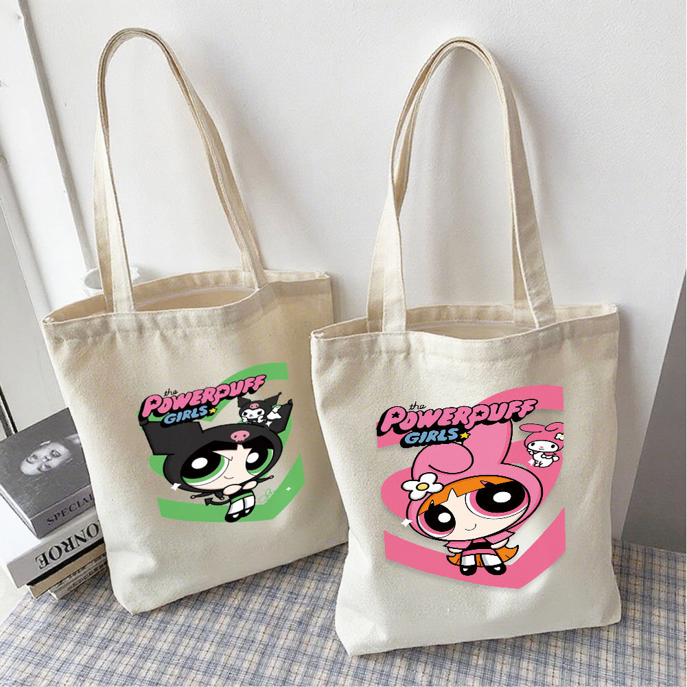 Dazed and adorable puppy Korean Style Japanese class canvas bag, fashion printing canvas bag tote ba