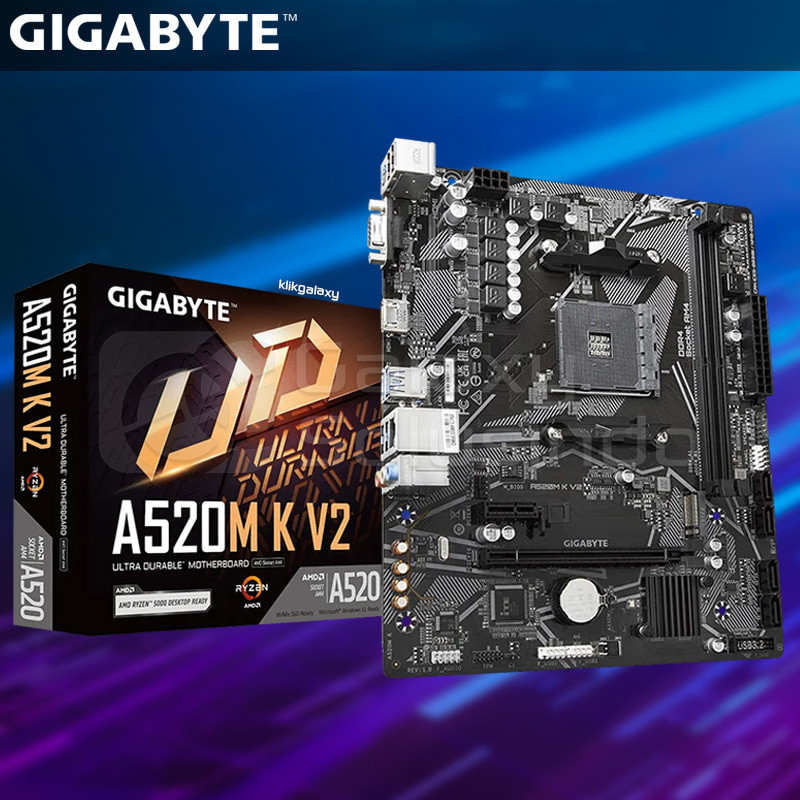 GIGABYTE A520M K V2 - AMD A520 AM4 Motherboard - CG