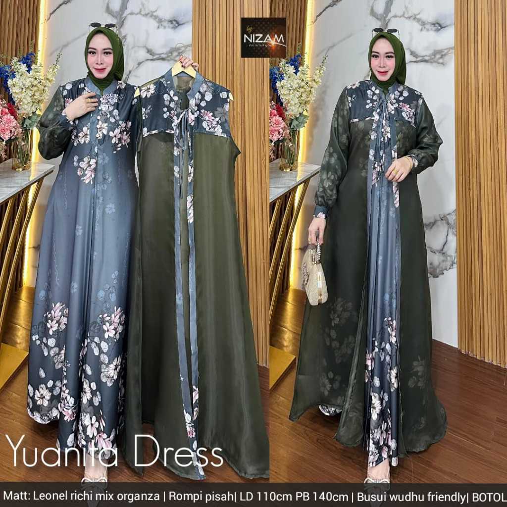 Fashion Wanita HQ  YUANITA DRESS From NIzAM