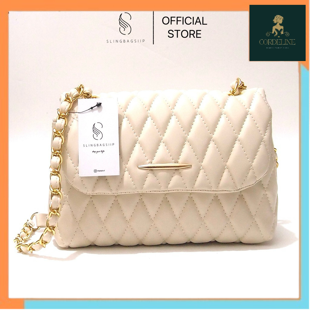 Tas Selempang & Bahu Wanita PREMIUM KAYLA BAG - Shoulder Bag Wanita Model Tas Bahu Tali Rantai